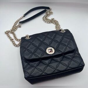 Elegant Black Quilted Kate Spade New York Bag